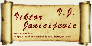 Viktor Janičijević vizit kartica